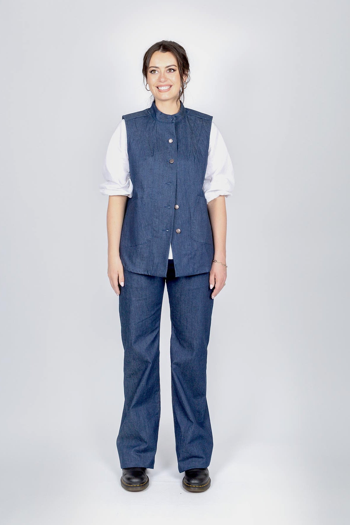 Jamie Waistcoat - Raw Denim