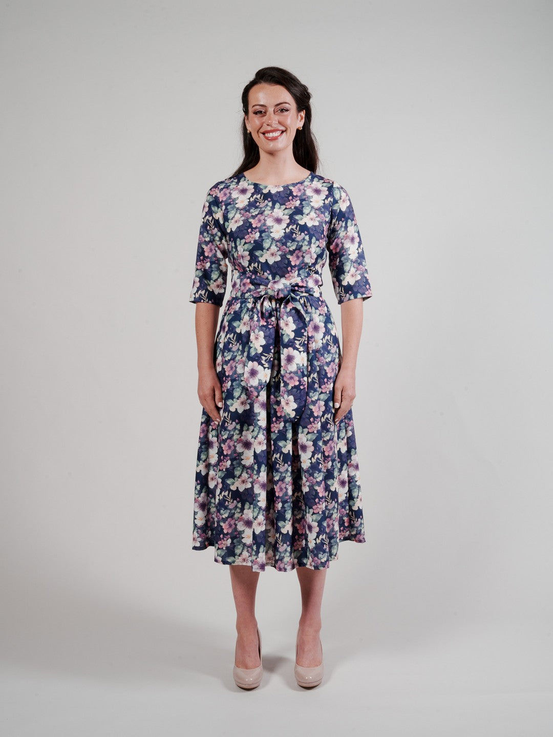 Lucinda Dress - Purple Floral