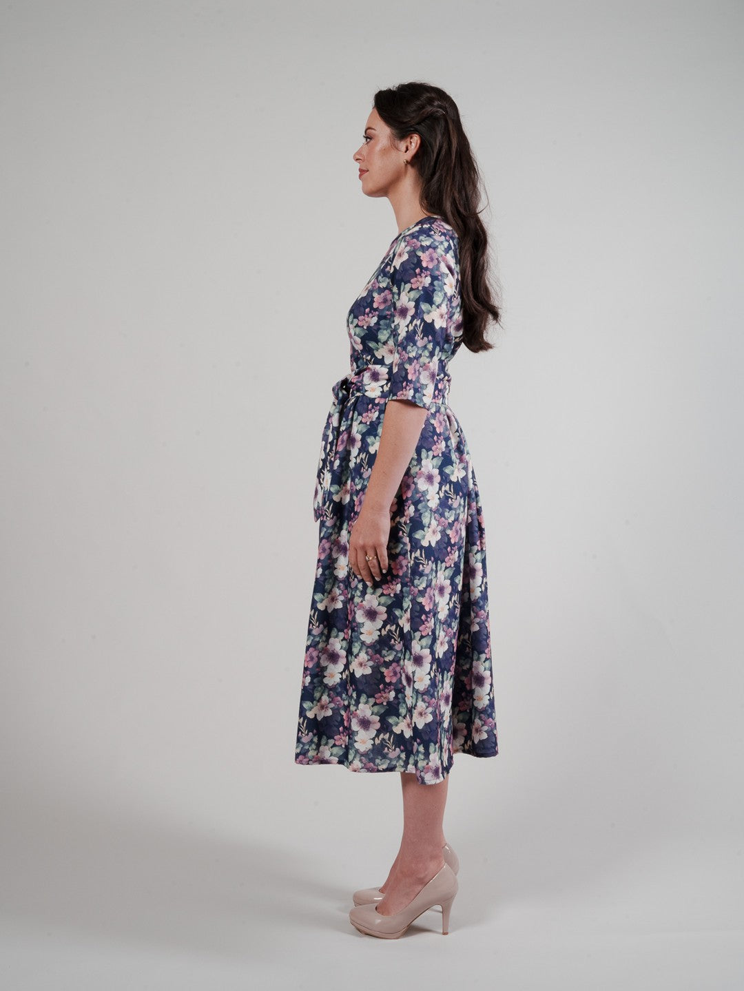 Lucinda Dress - Purple Floral