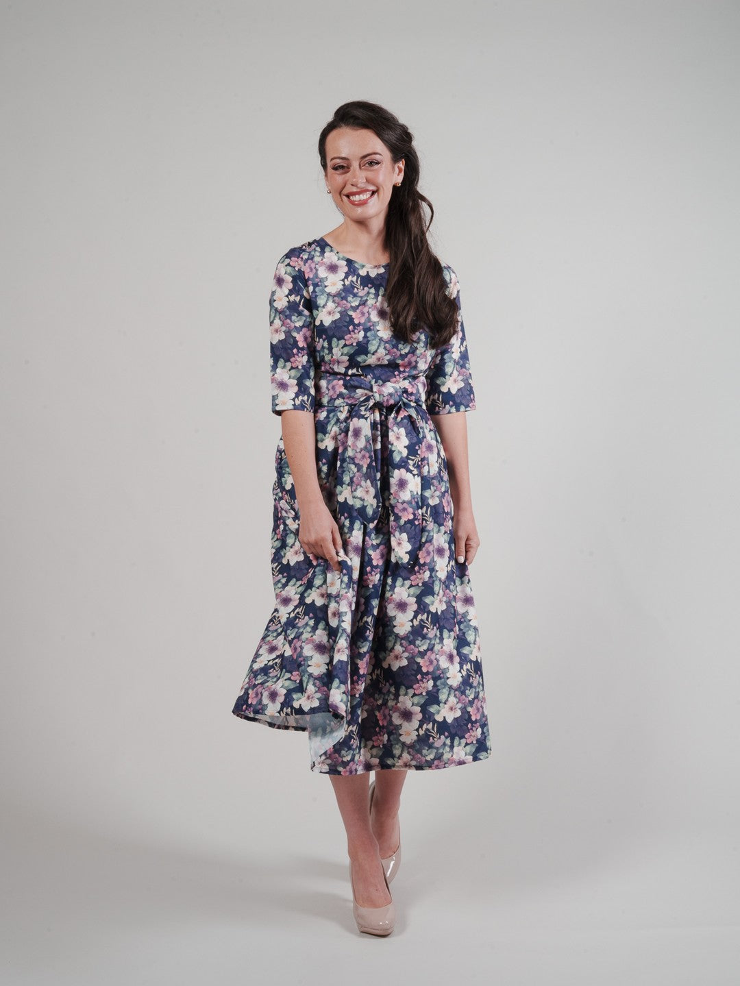 Lucinda Dress - Purple Floral