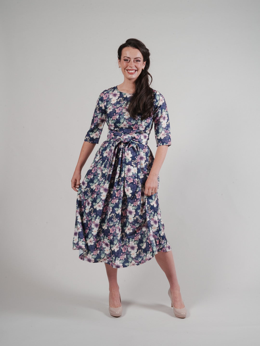 Lucinda Dress - Purple Floral