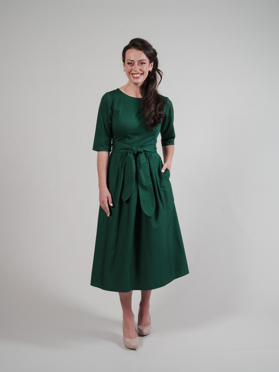 Lucinda Dress - Emerald Green
