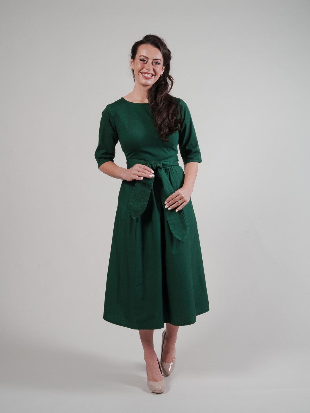 Lucinda Dress - Emerald Green