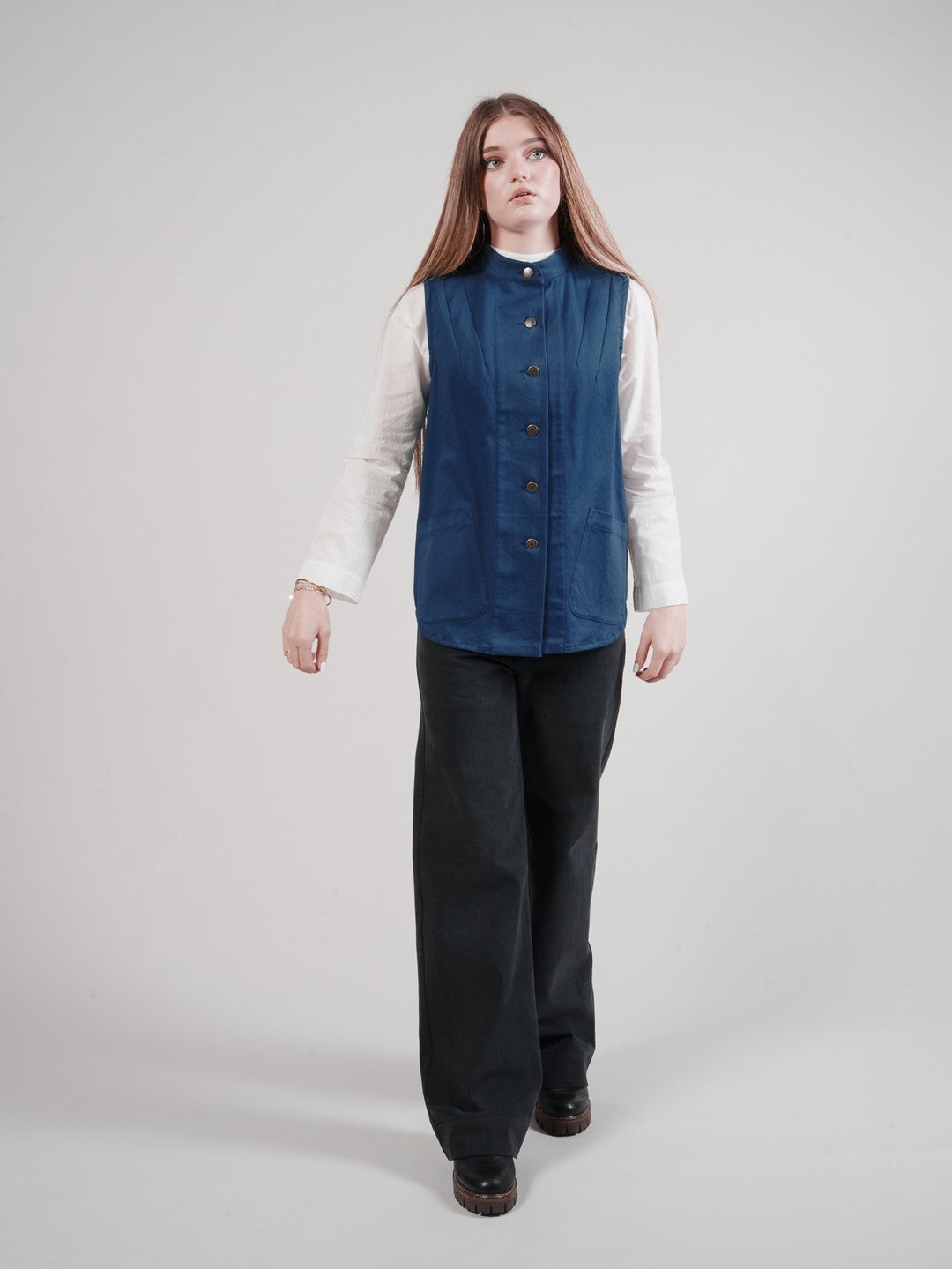 Jamie Waistcoat - Raw Denim