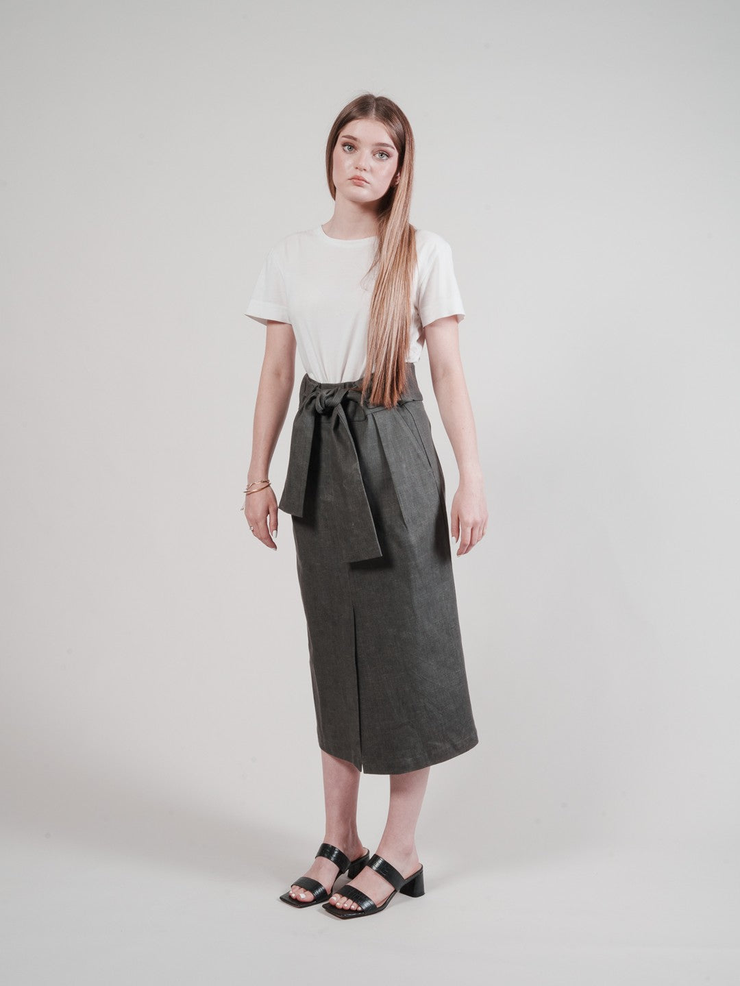 The "All Wrapped Up Skirt" - Grey