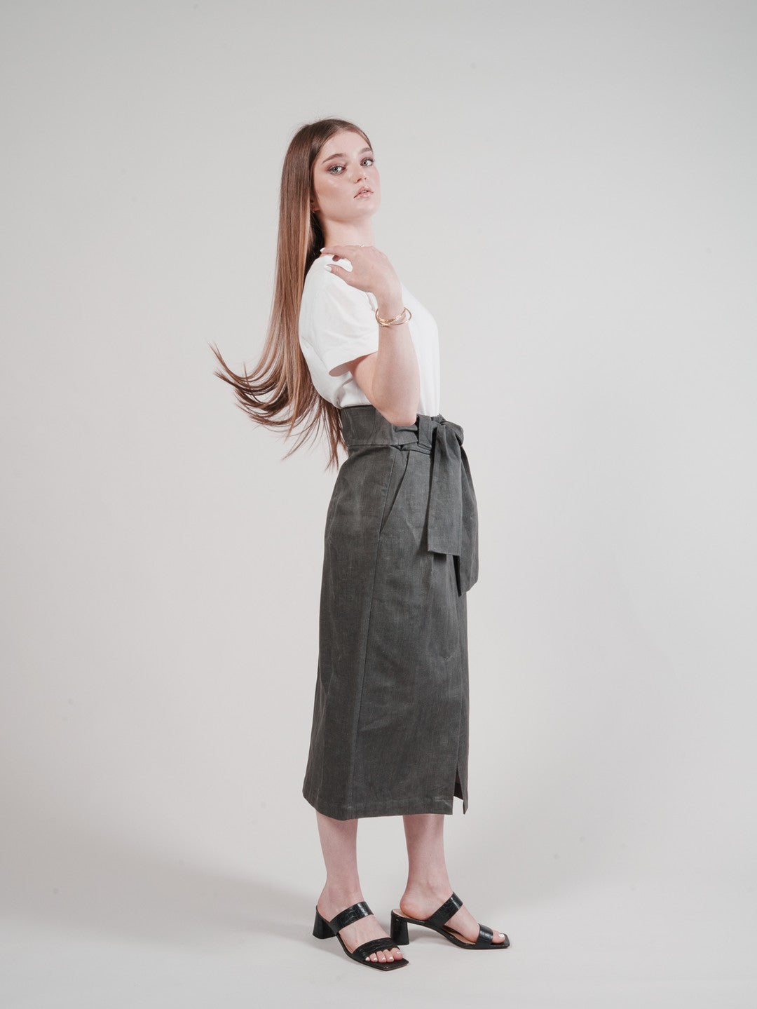The "All Wrapped Up Skirt" - Grey