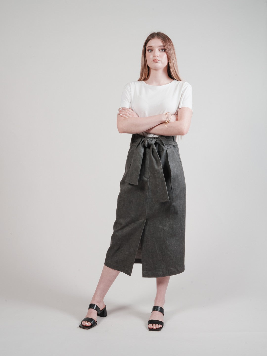 The "All Wrapped Up Skirt" - Grey