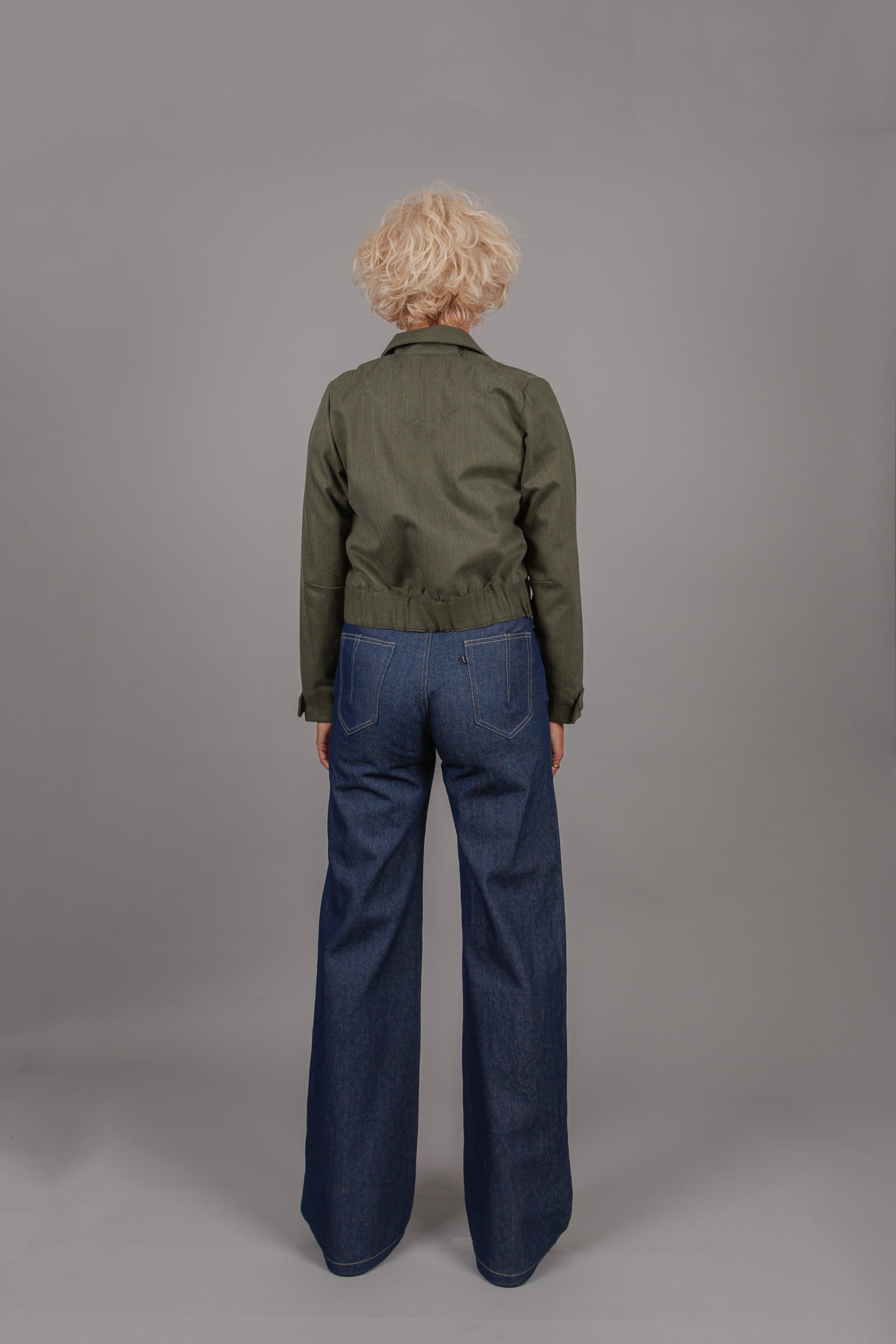Holi Boli’s cropped cotton Combi Jacket, ethically made, designed in New Zealand