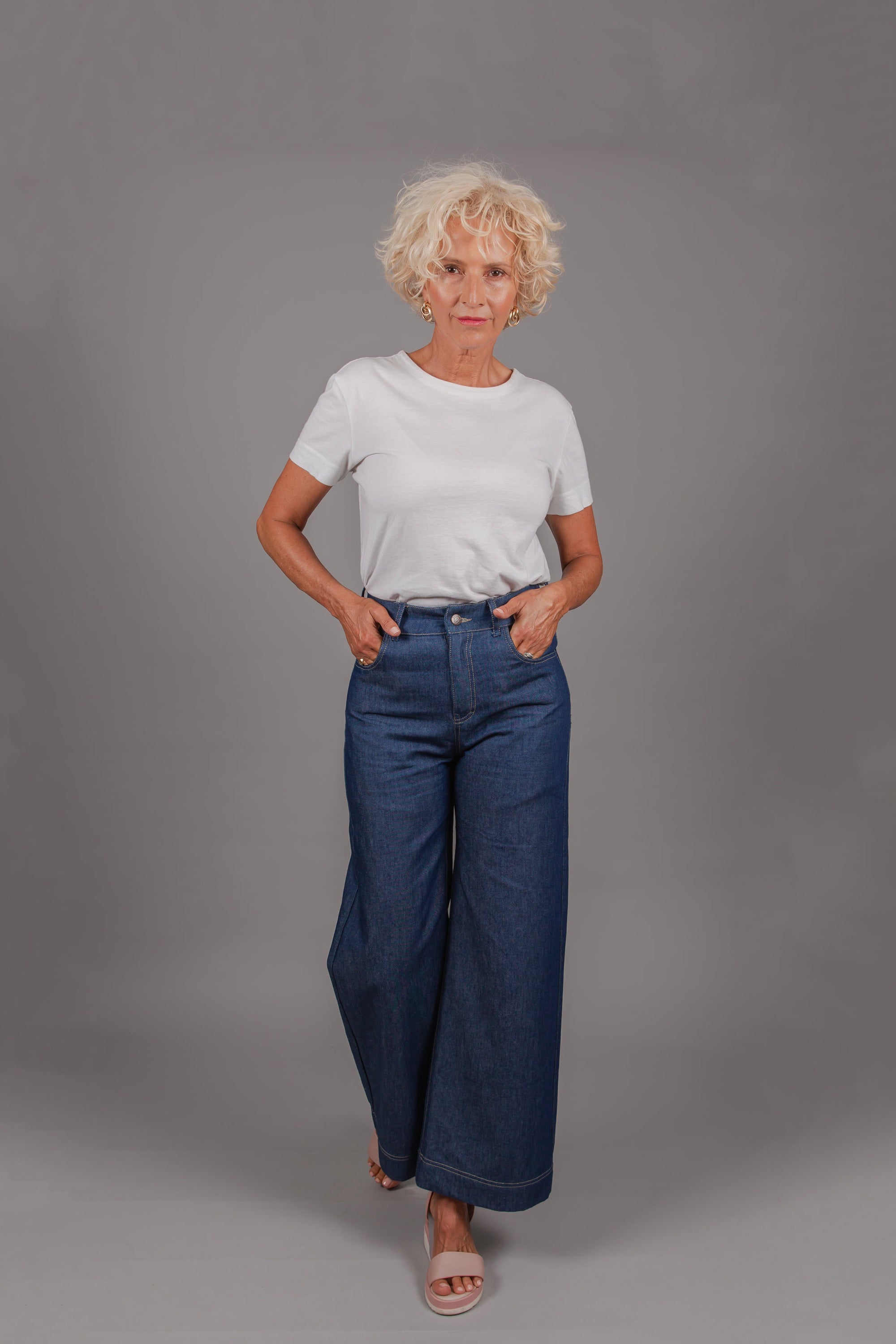 Holi Boli Walker Jeans Cotton Denim Fabric sourced from environmentally conscious fabric manufacturer KG Denim in South India. Ethically and Sustainably Made, designed in New Zealand