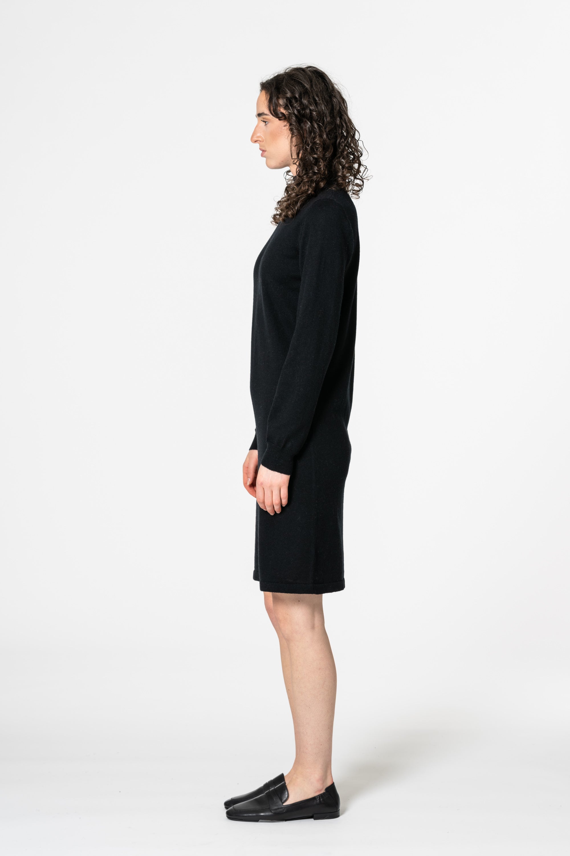 DINADI Merino Dress - Black