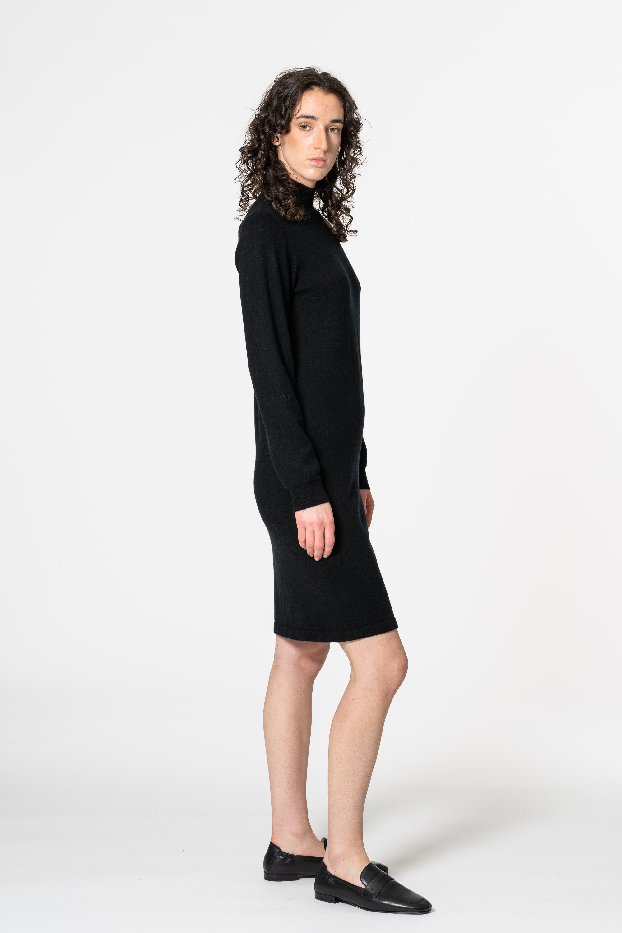 DINADI Merino Dress - Black