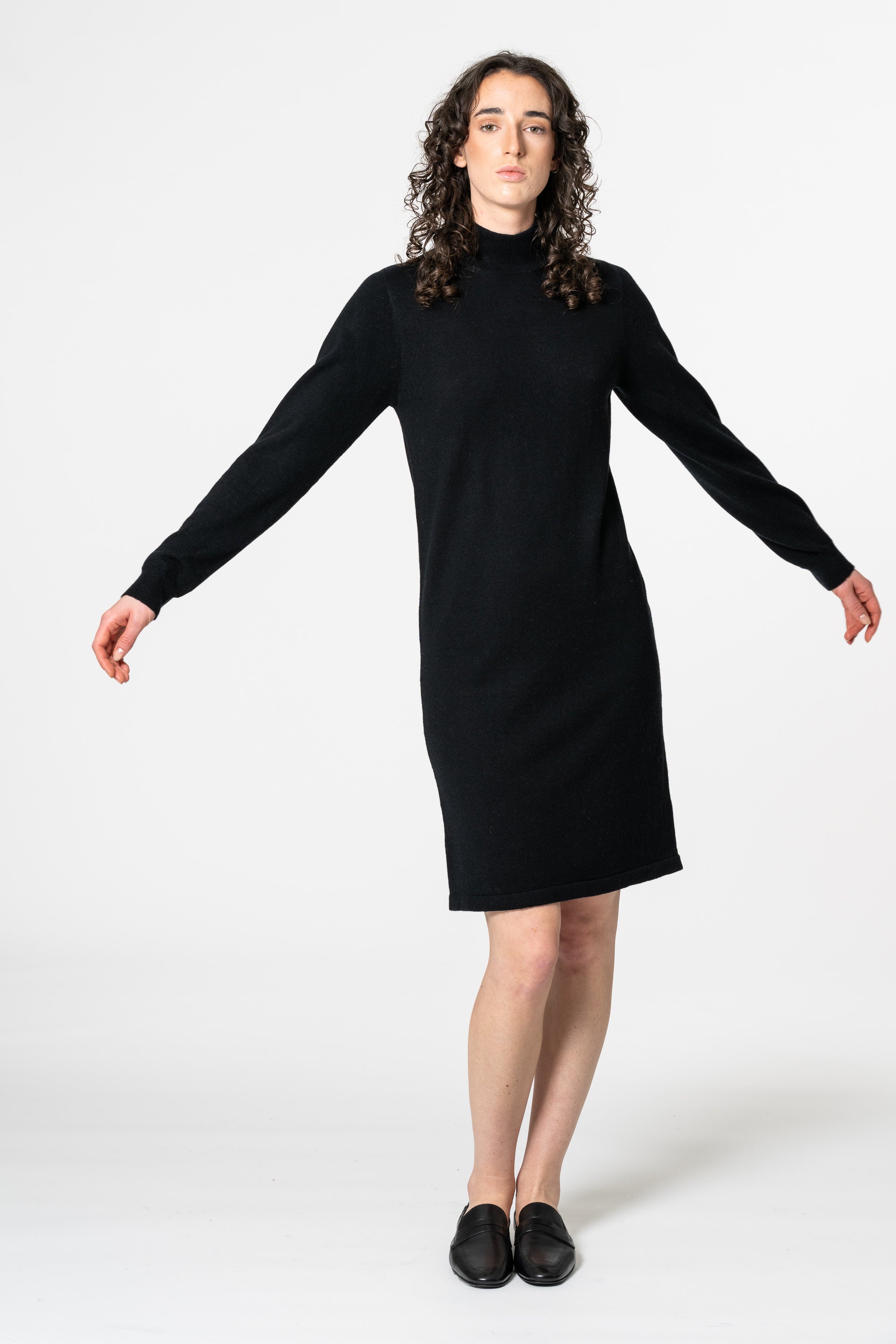DINADI Merino Dress - Black