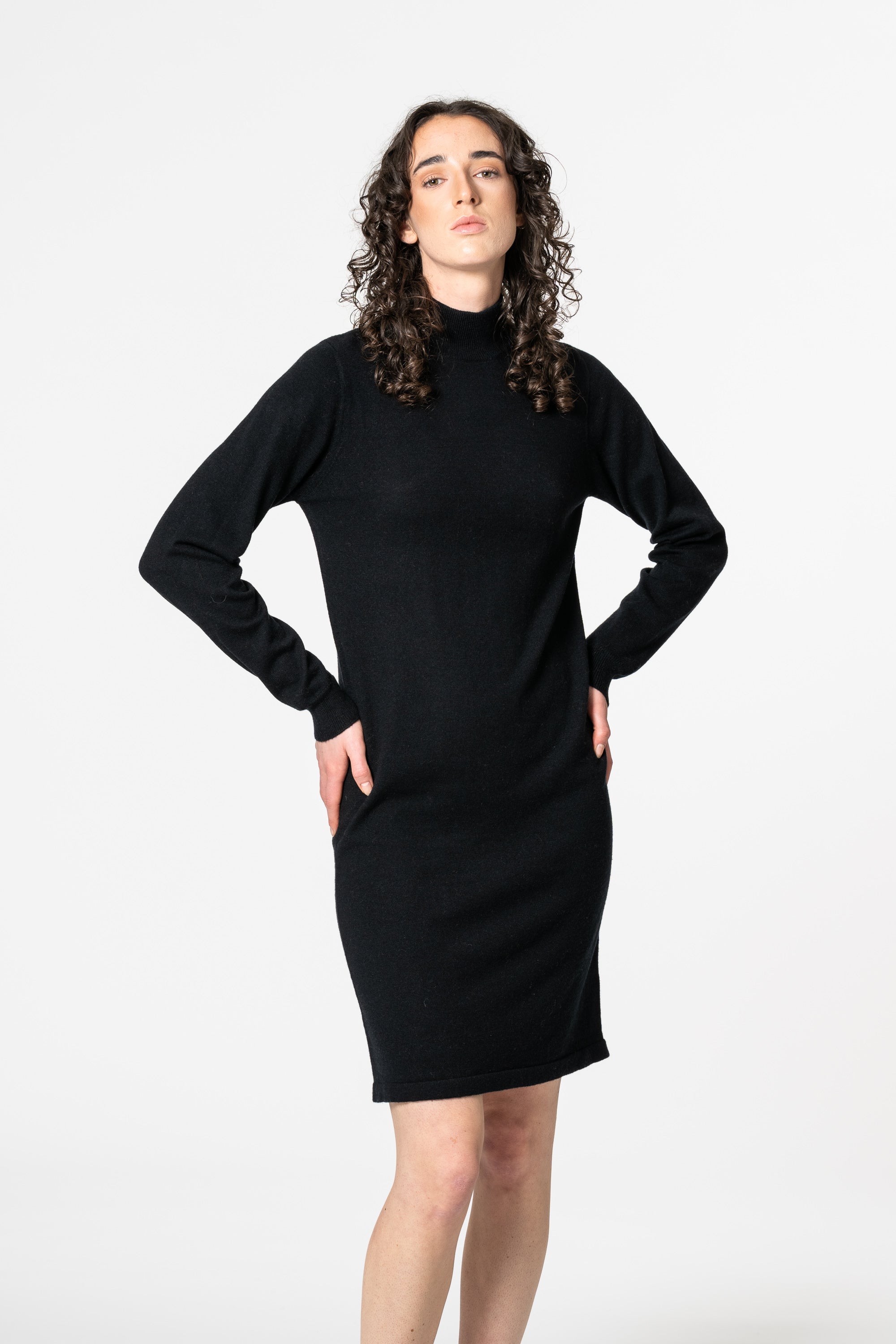 DINADI Merino Dress - Black