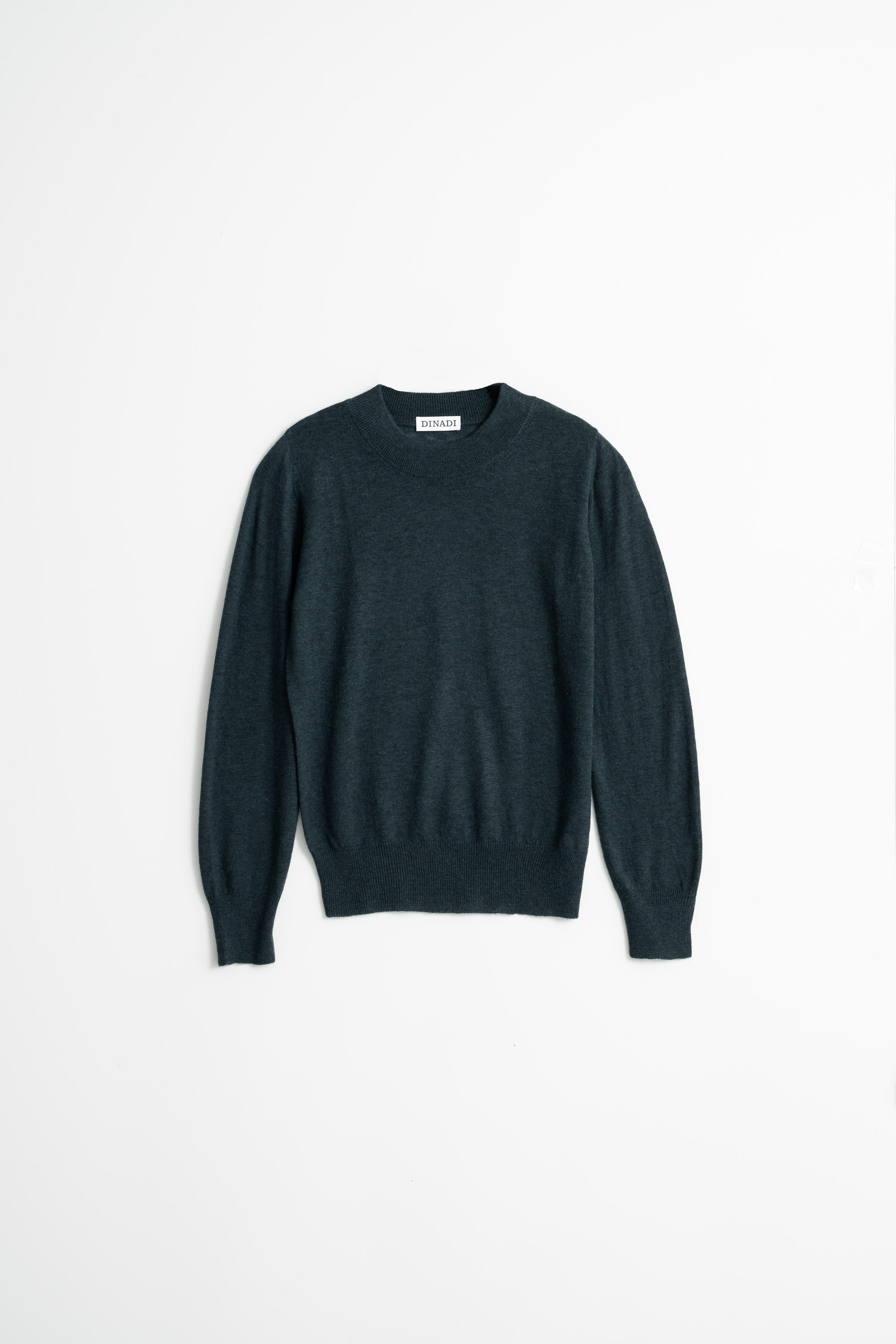 DINADI Merino O-Neck Sweater - Peacock Green