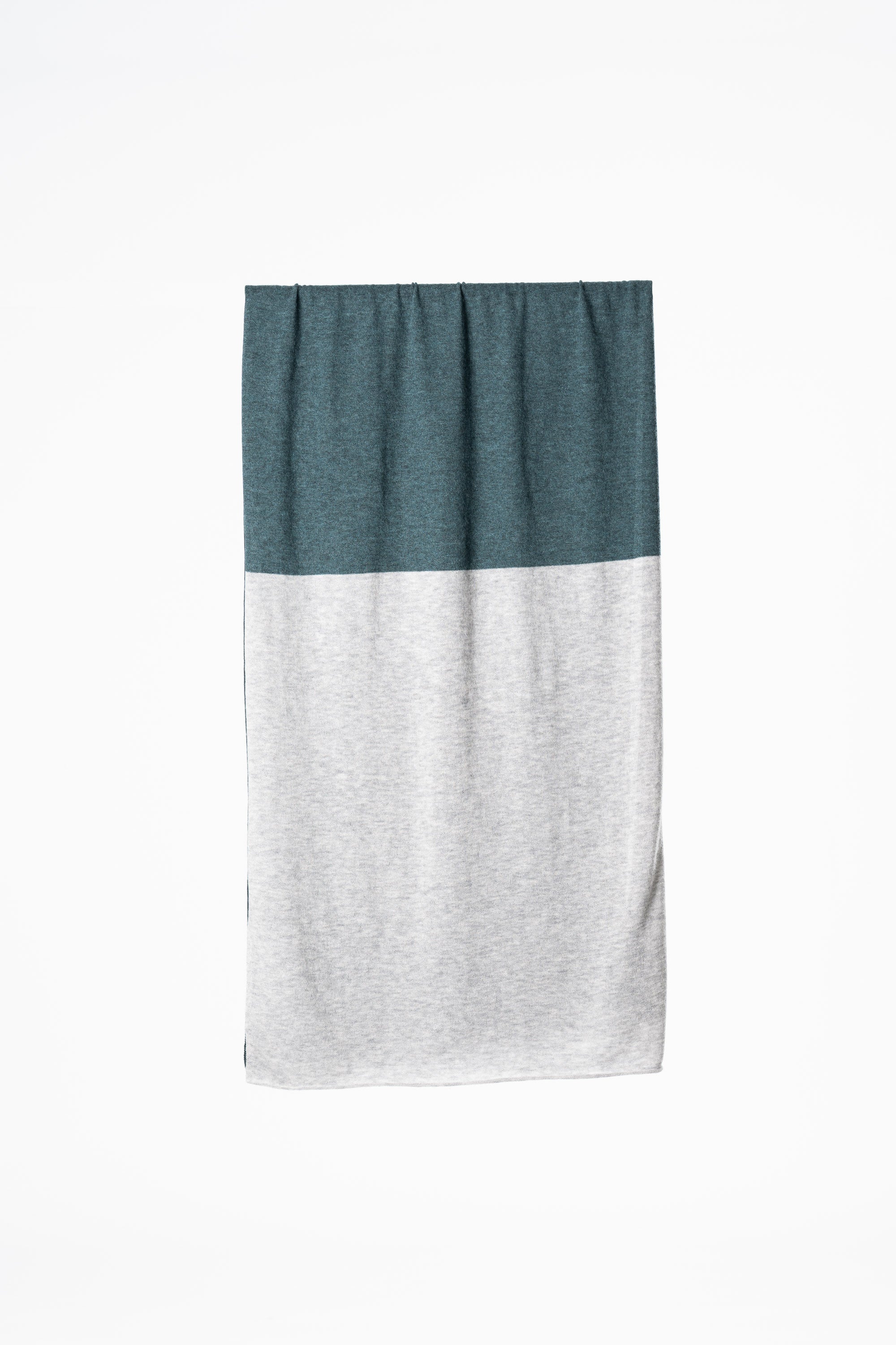DINADI Merino Scarf - Peacock Blocked