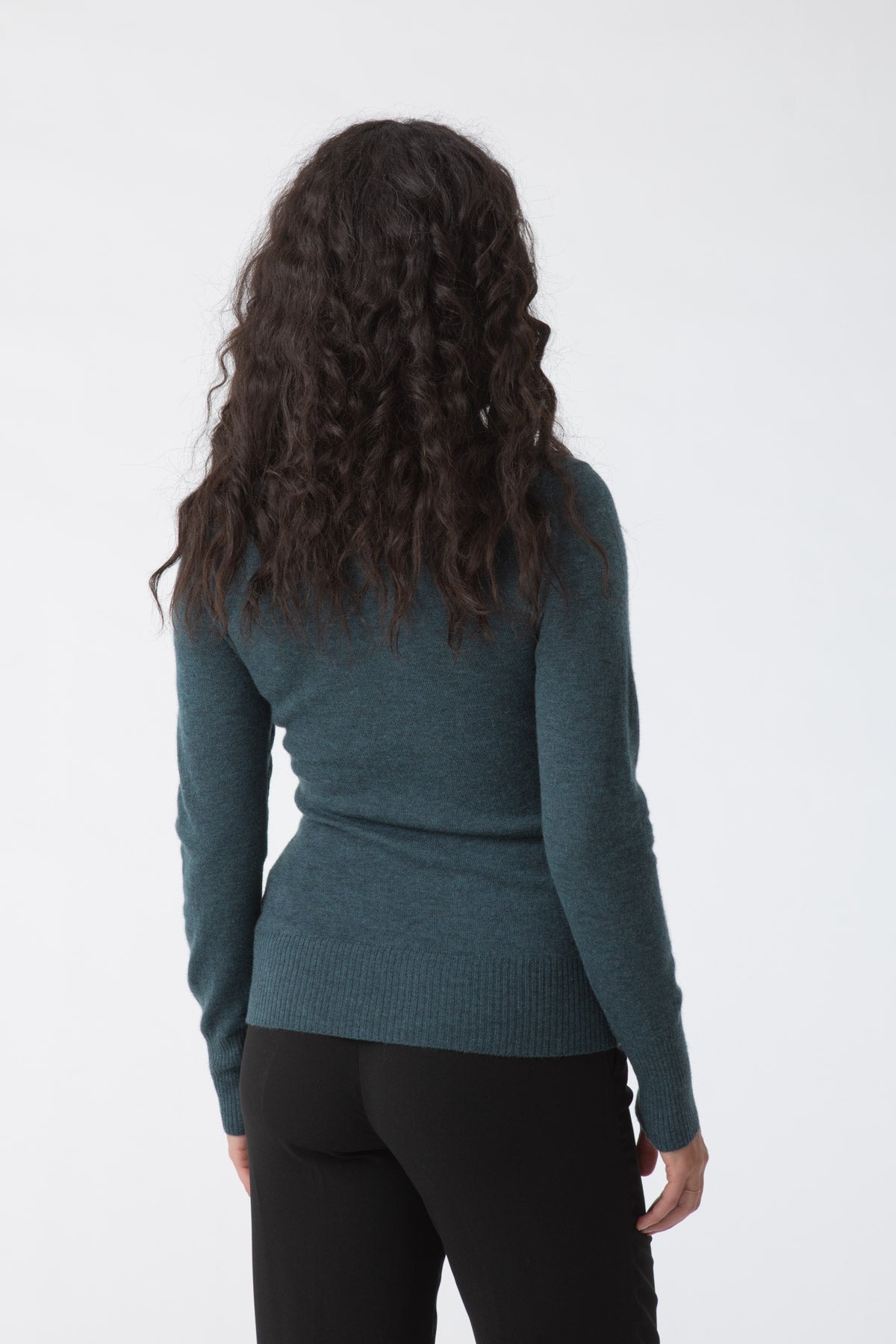 DINADI Merino Turtleneck - Dragonfly Green