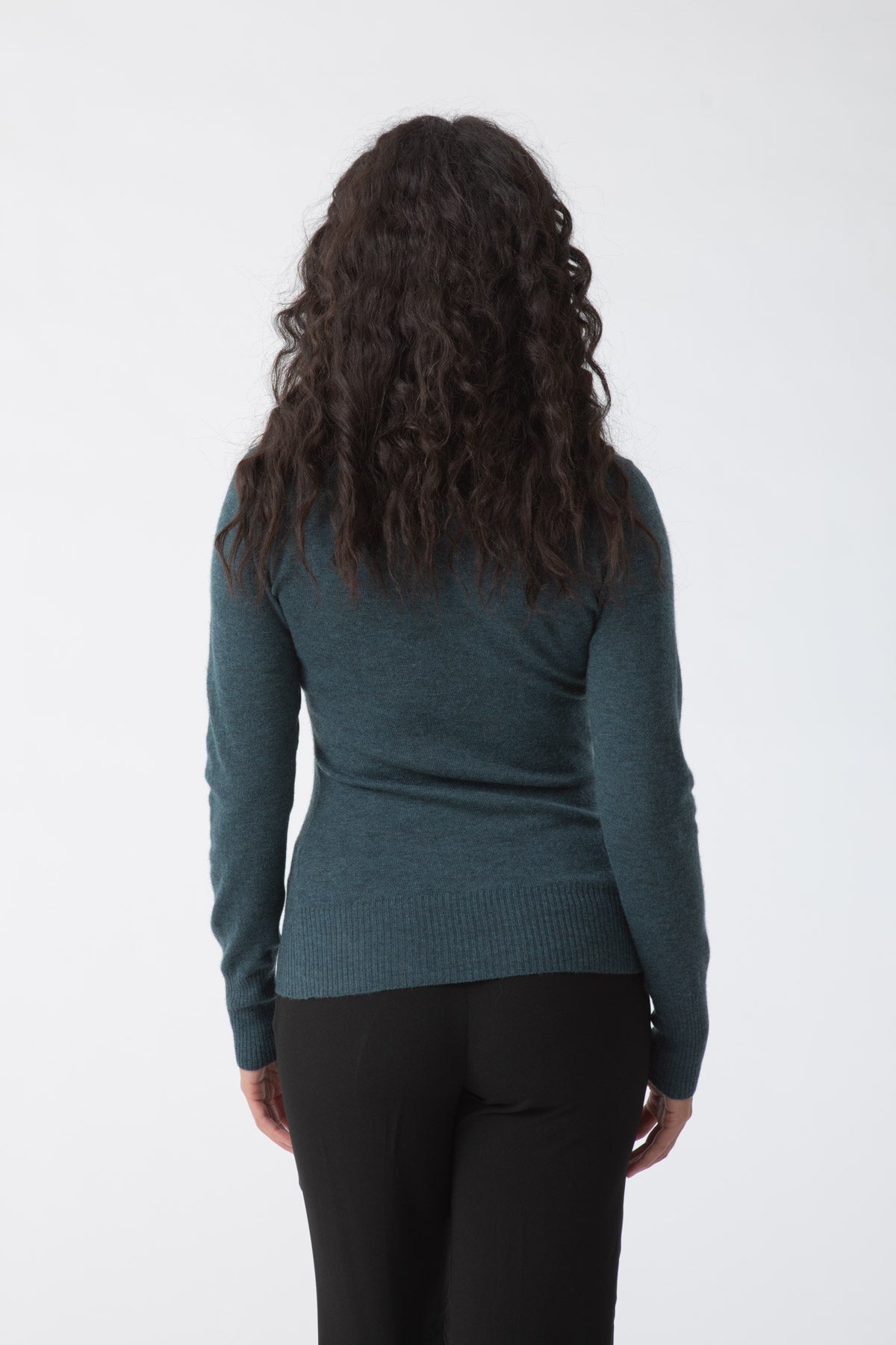 DINADI Merino Turtleneck - Dragonfly Green