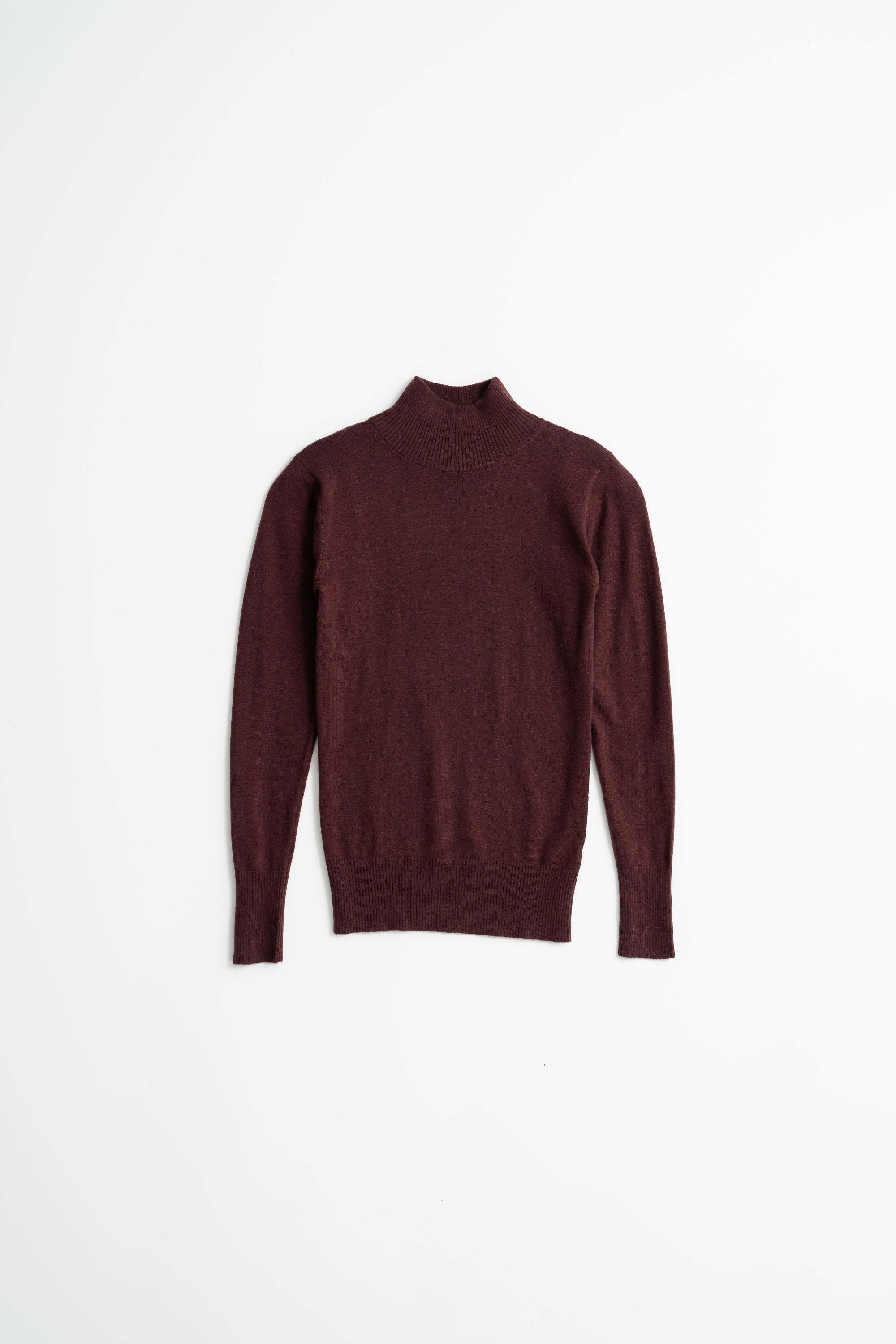 DINADI Merino Turtleneck - Merlot Red