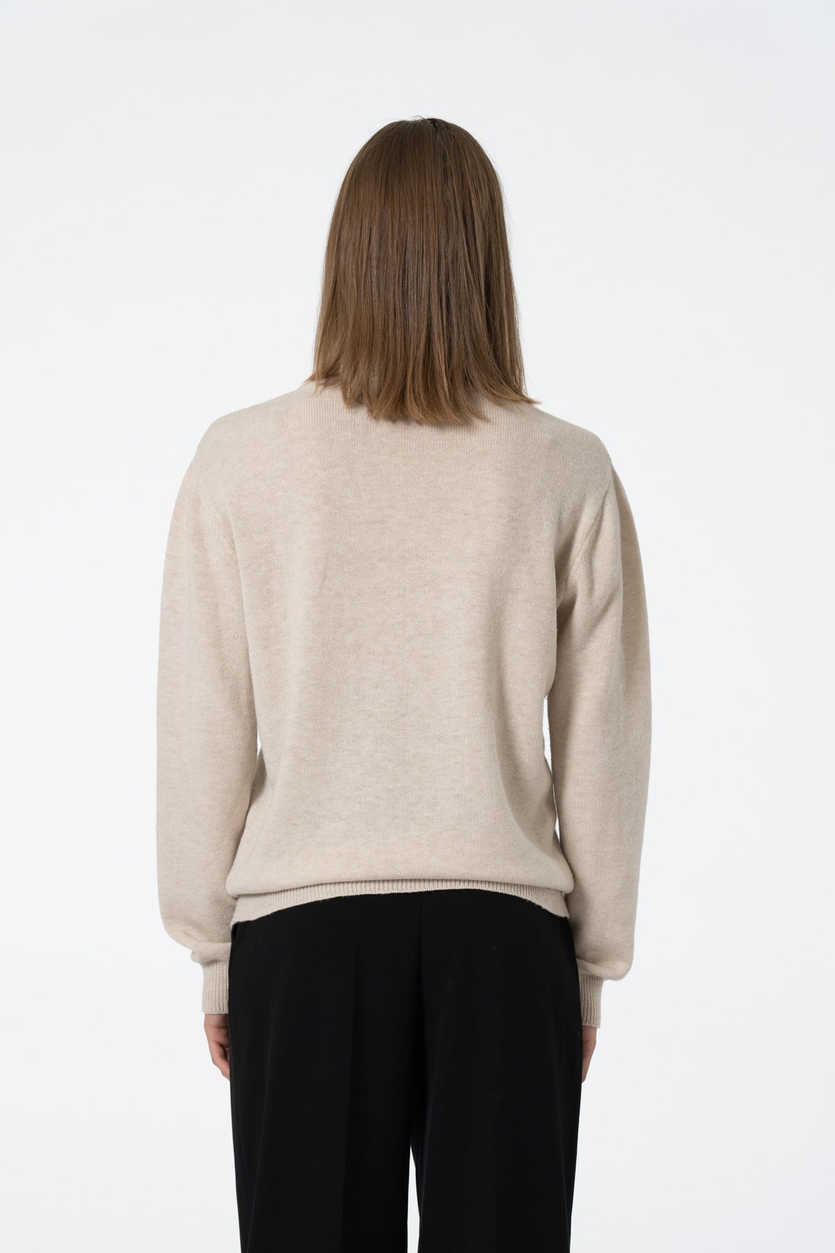 MERINO Unisex Sweater - Almond White