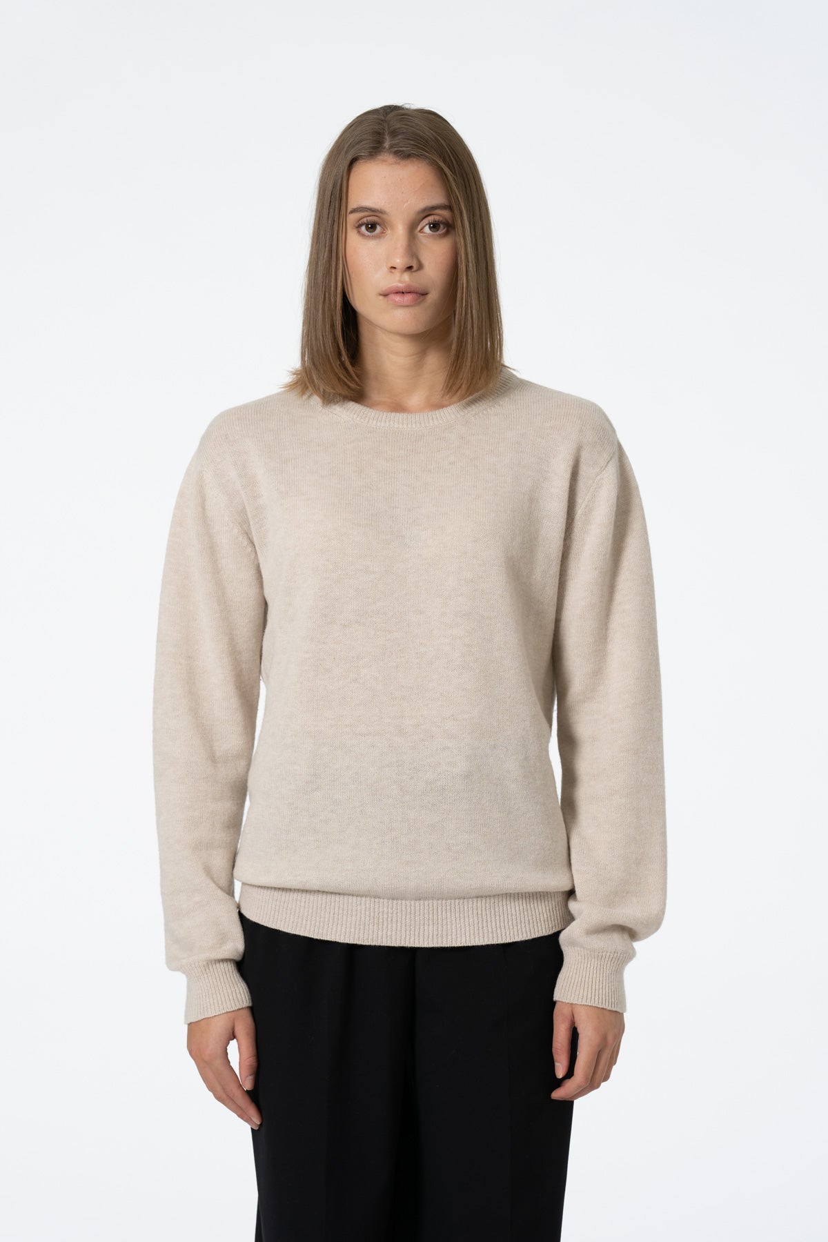 MERINO Unisex Sweater - Almond White