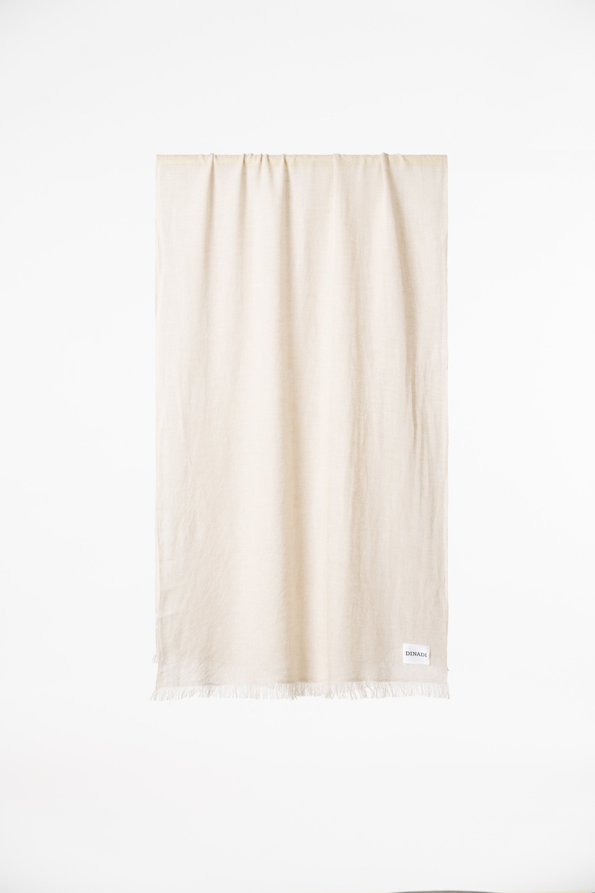 DINADI Merino Woven Scarf - Almond White