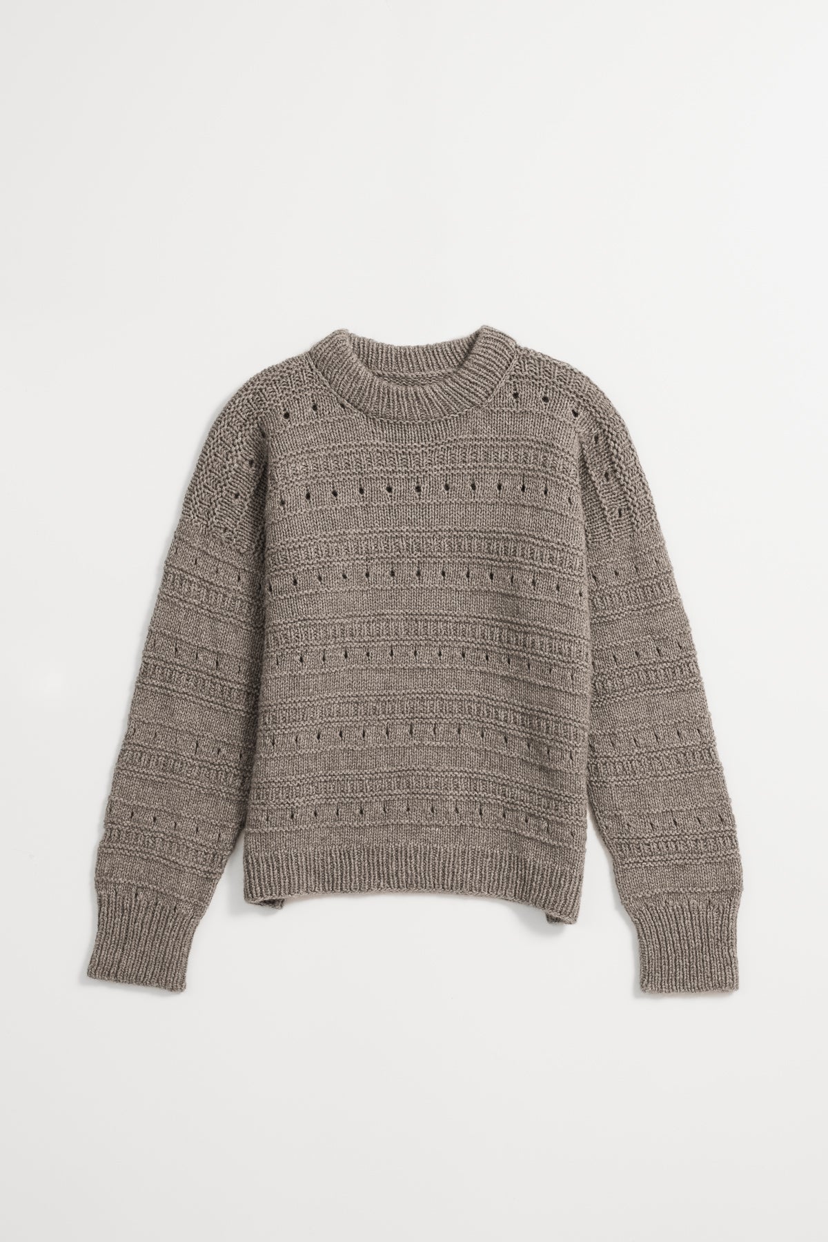 DINADI Yak Handknit Structure Sweater - Oat Brown