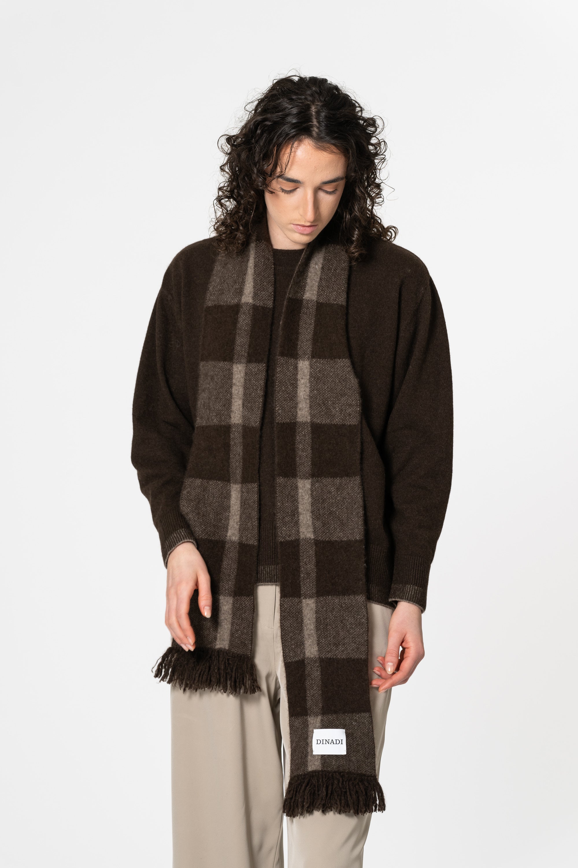 DINADI Yak Plaid Scarf - Checkered