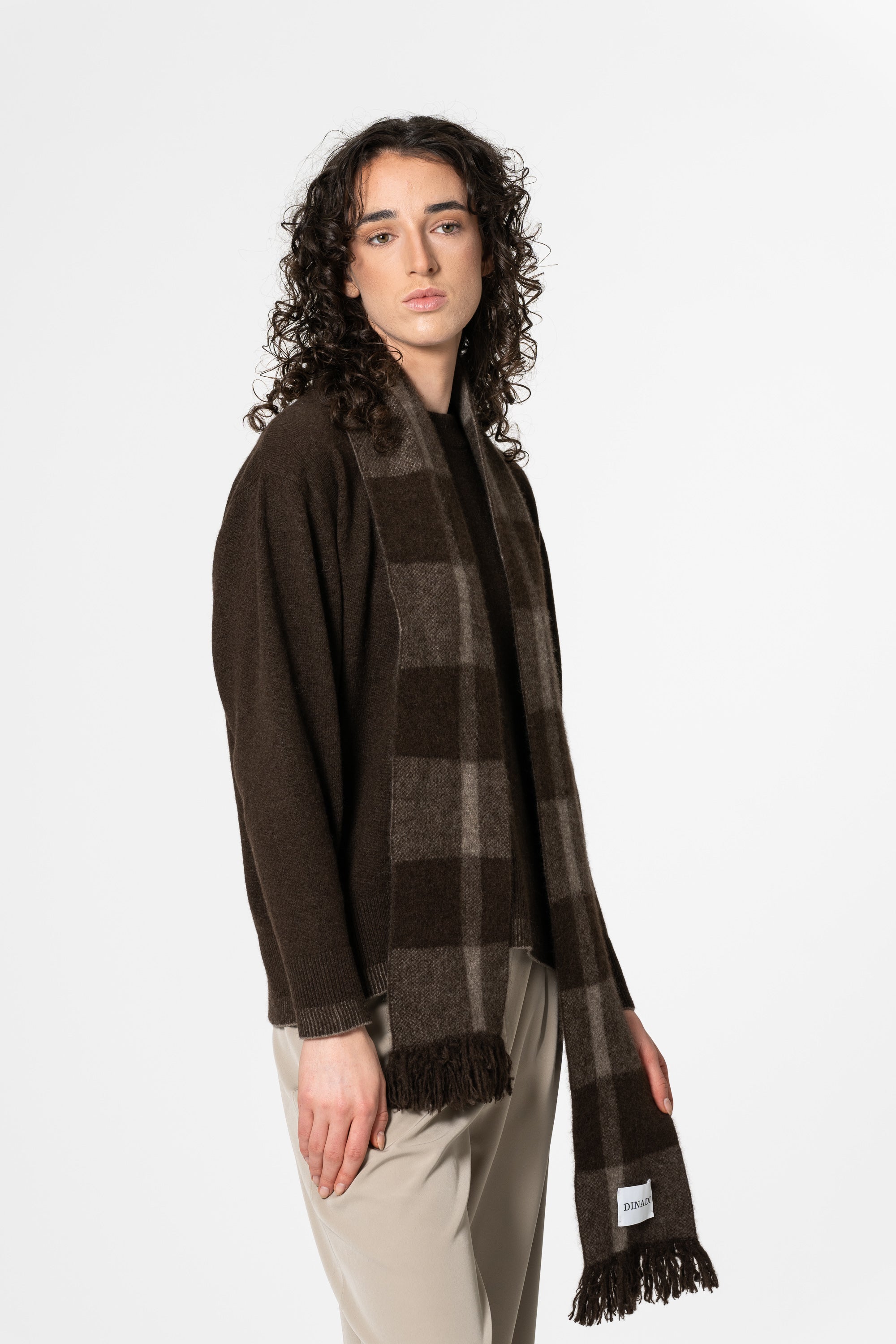 DINADI Yak Plaid Scarf - Checkered