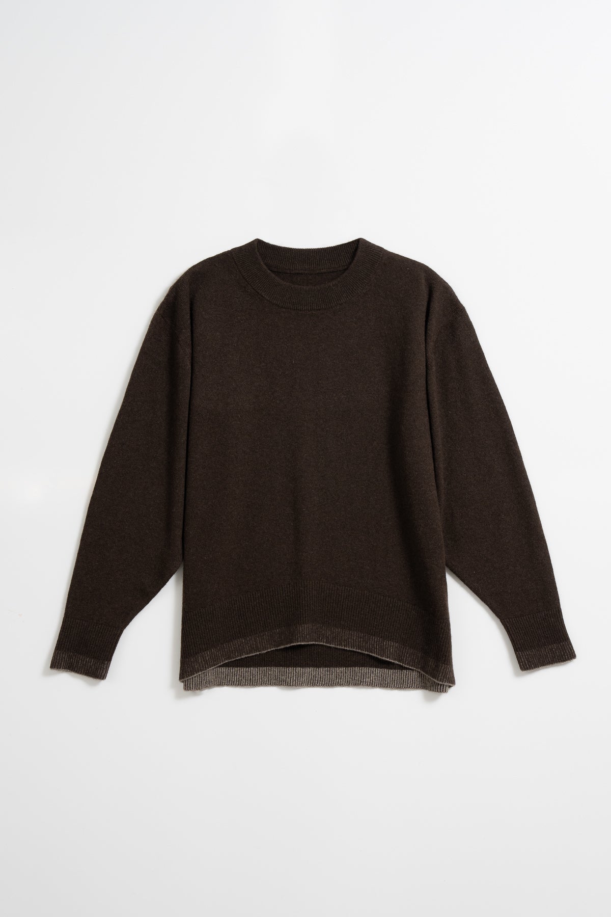DINADI YAK Roundneck Sweater - Dark Brown