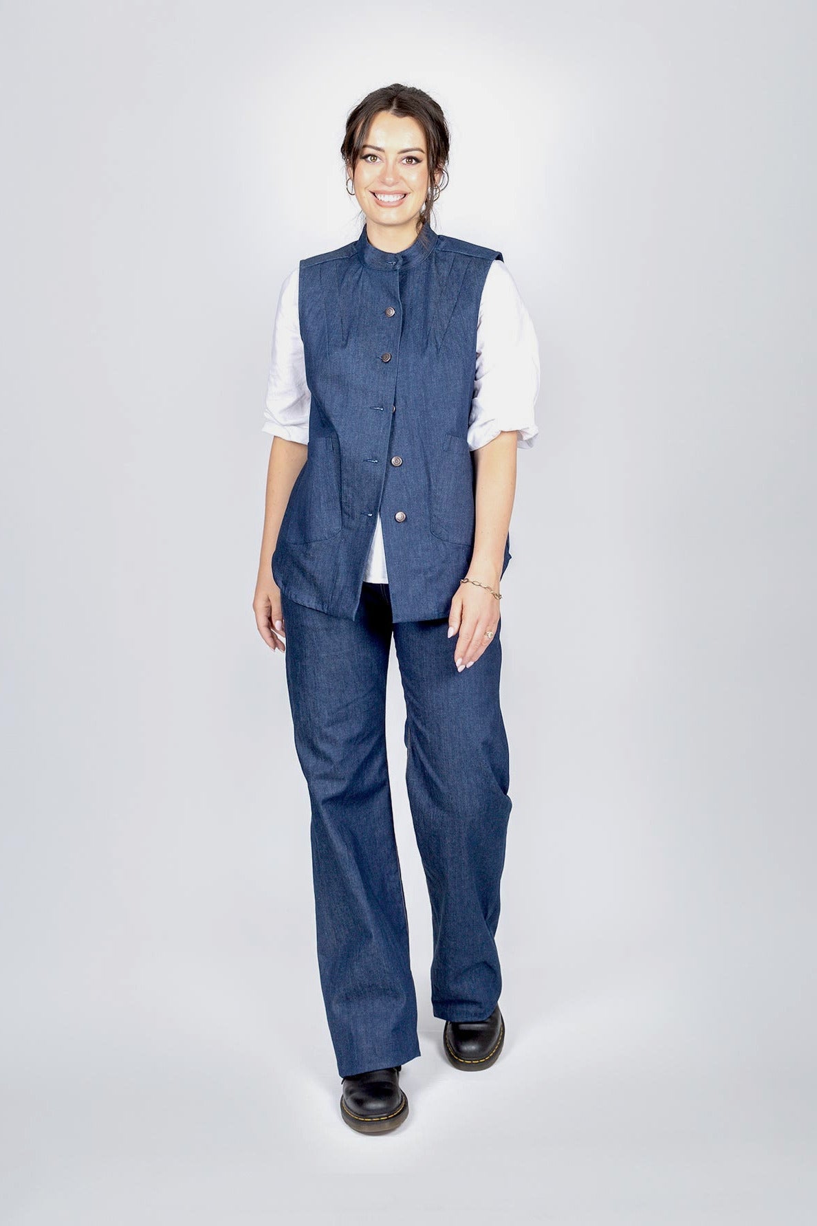 Jamie Waistcoat - Raw Denim