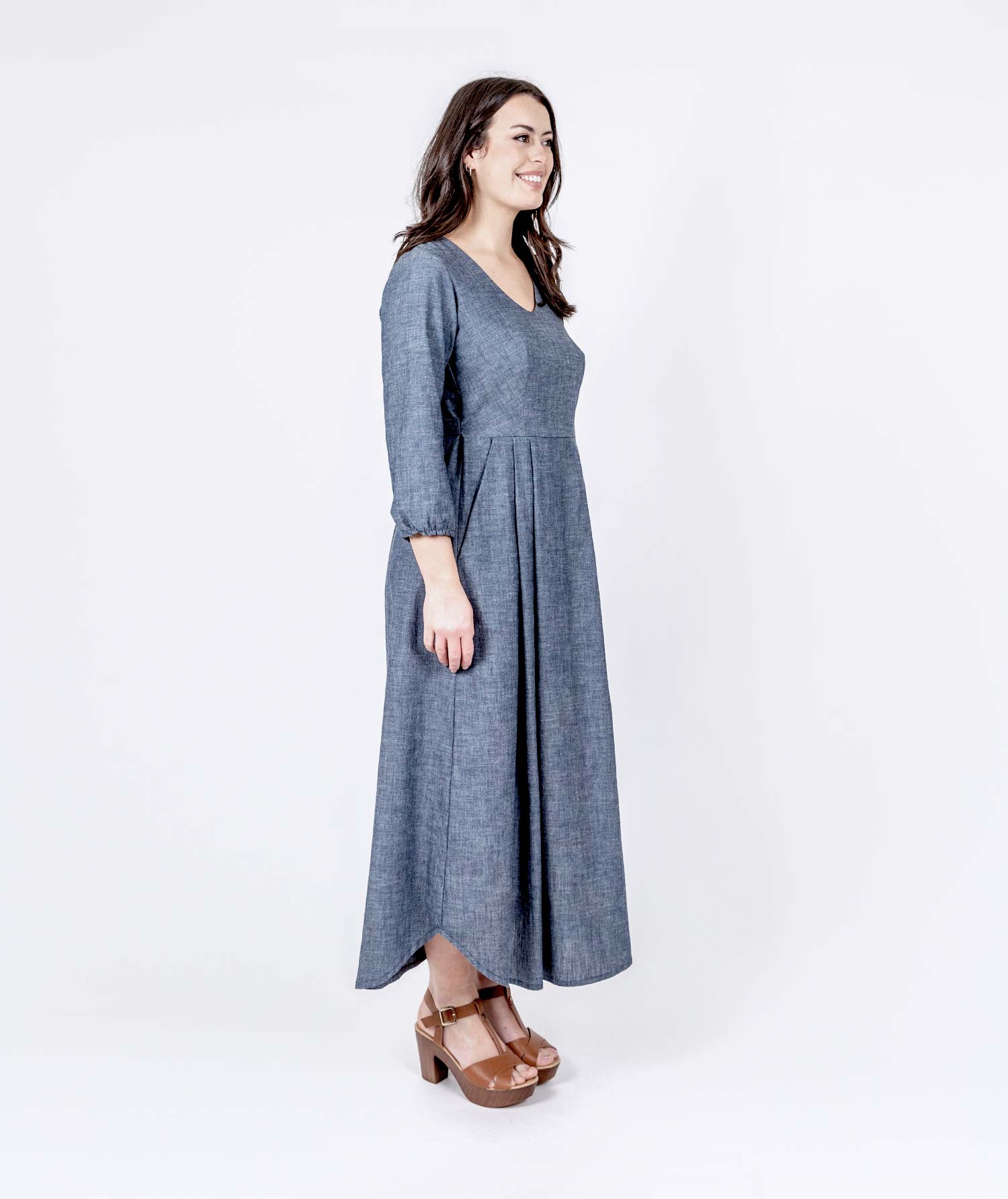 Chambray Horizon Dress