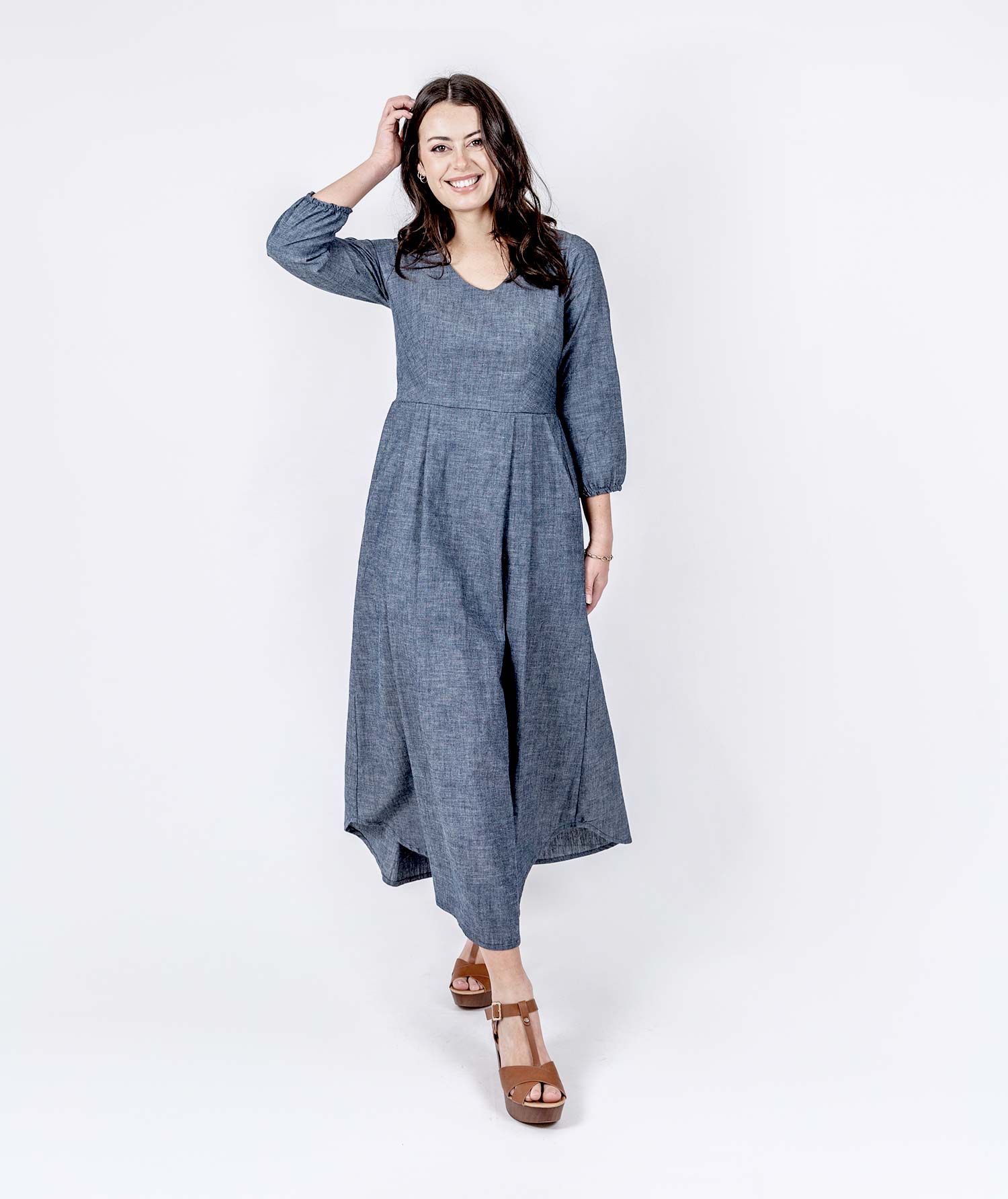 Chambray Horizon Dress