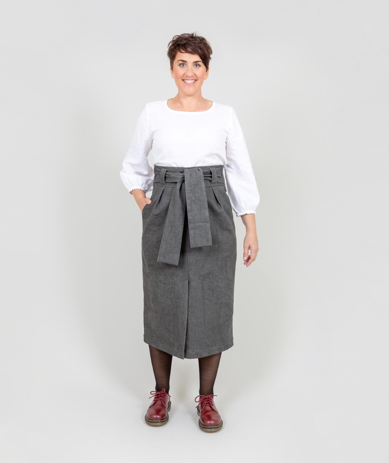 The "All Wrapped Up Skirt" - Grey