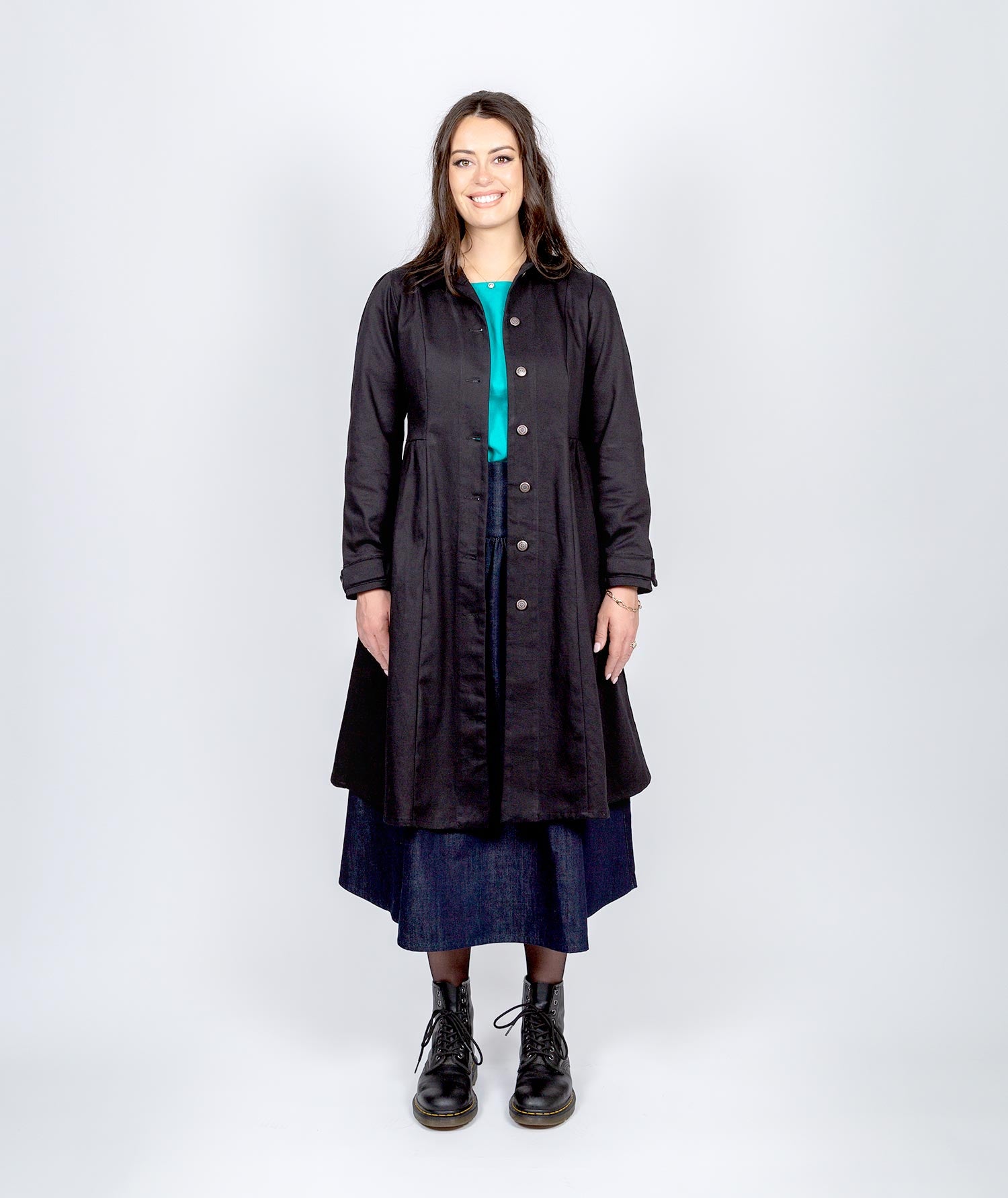Fortify Trench Coat - Black Twill