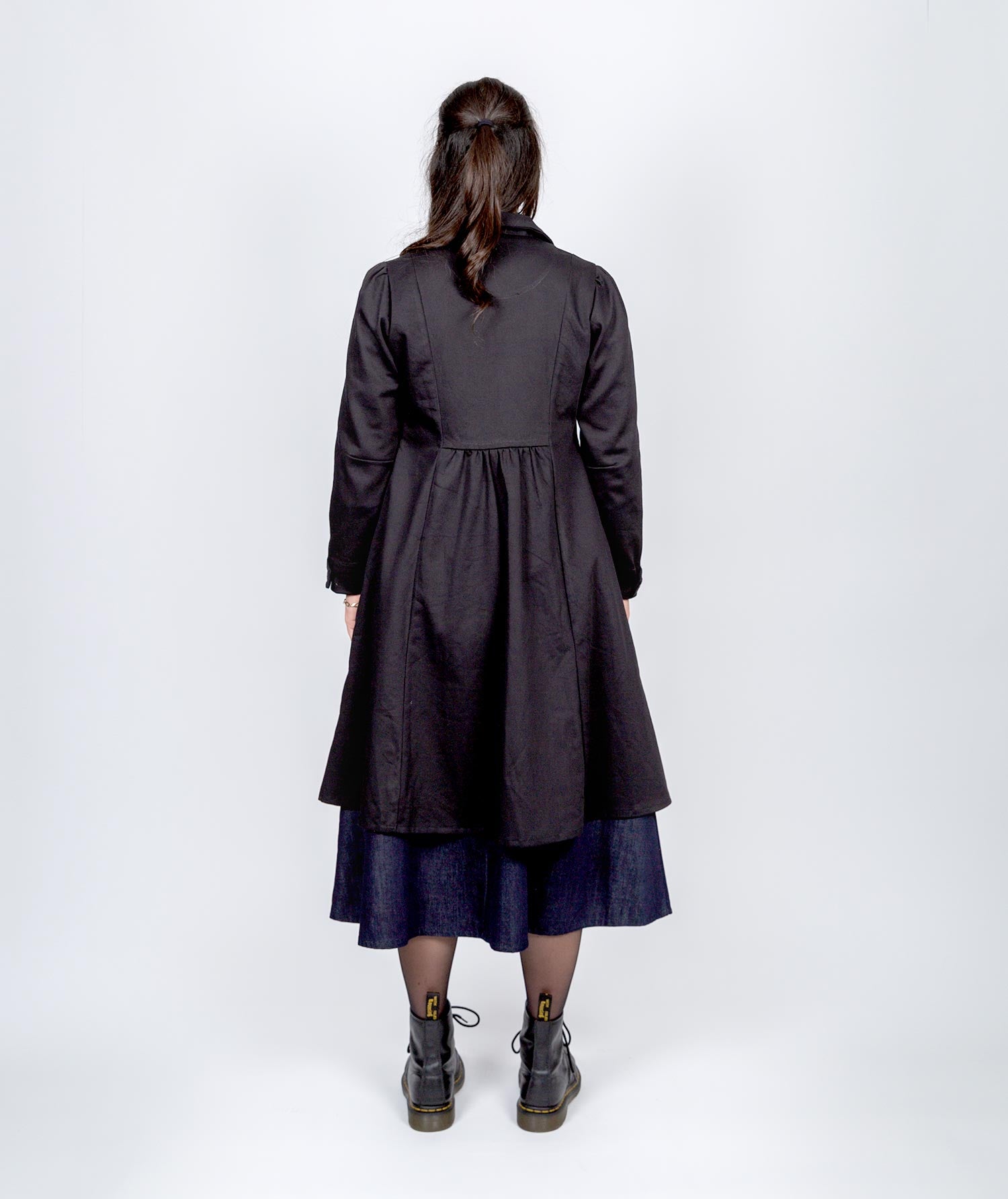 Fortify Trench Coat - Black Twill