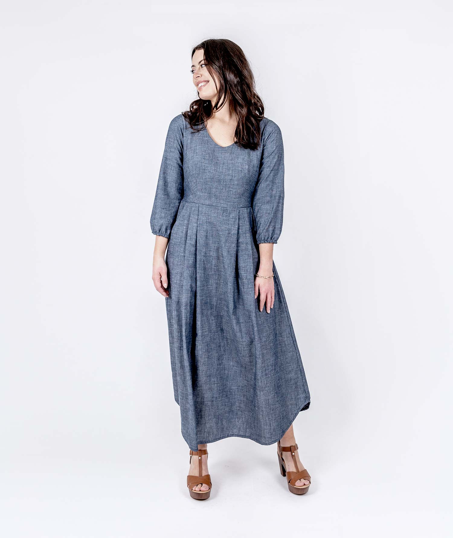 Chambray Horizon Dress