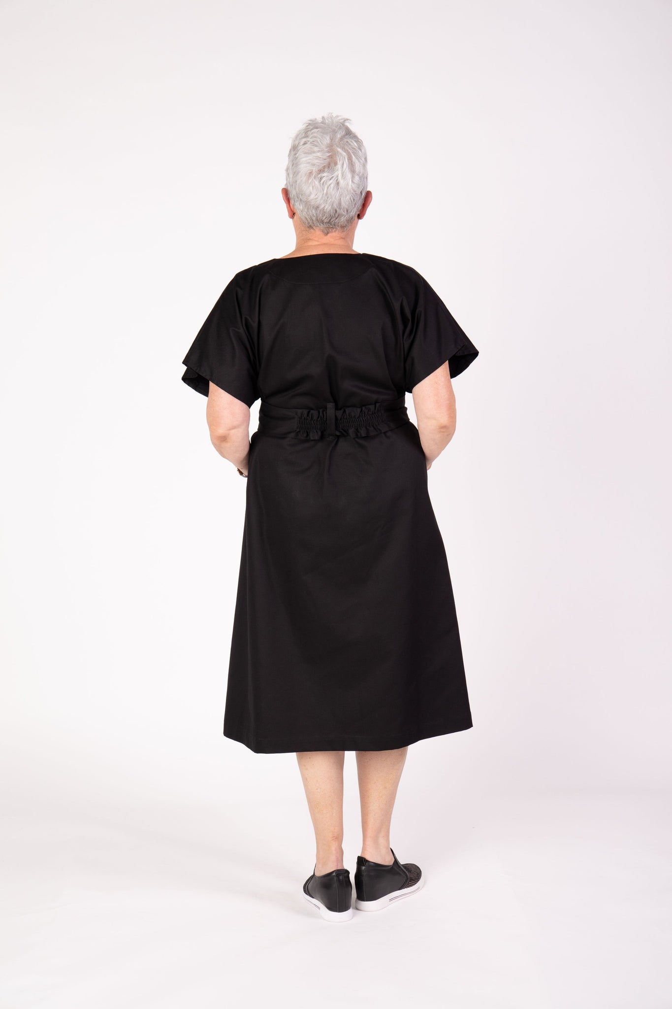 The Obi Dress - Tuxedo Black