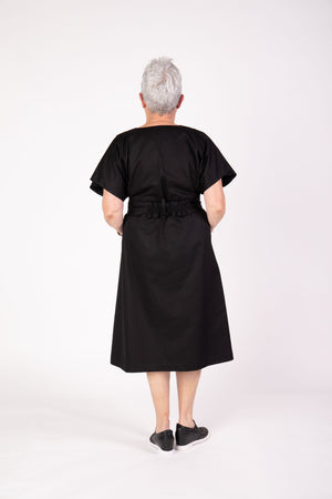 The Obi Dress - Tuxedo Black