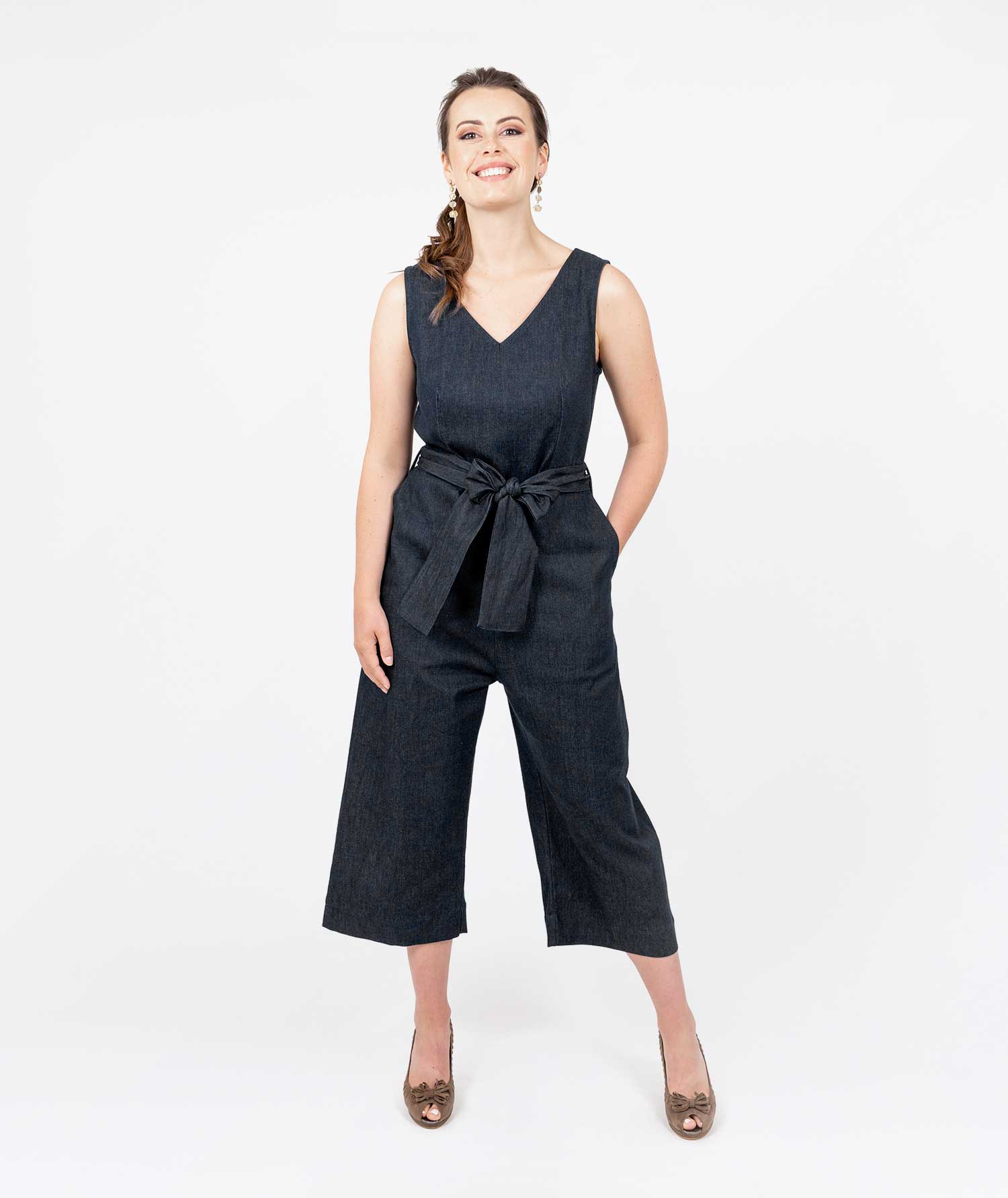 Forever Playsuit Denim - Blueblack