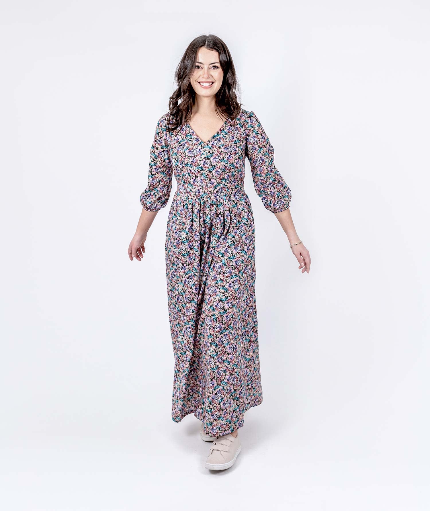 Floral Joy Dress - Black