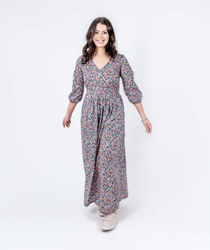 Floral Joy Dress - Black