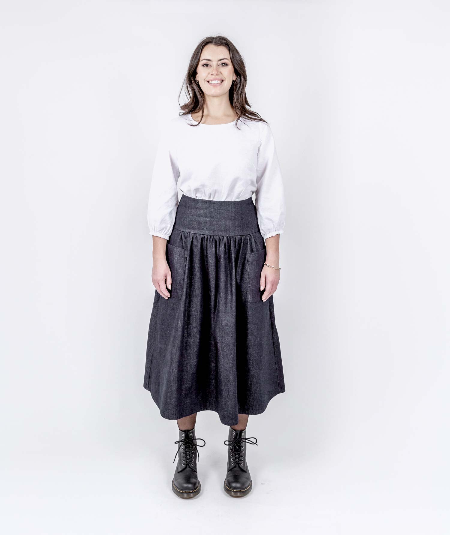 Abundance Denim Skirt - Blueblack