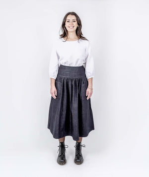 Abundance Denim Skirt - Blueblack
