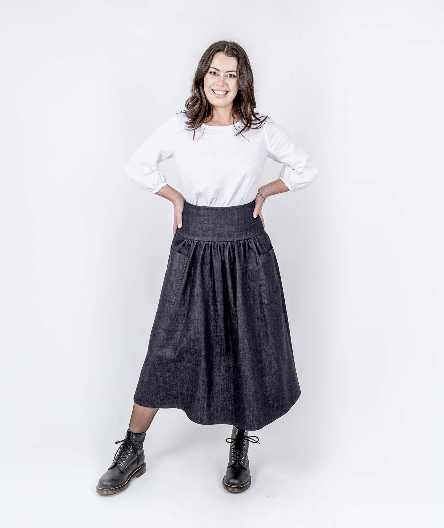 Abundance Denim Skirt - Blueblack