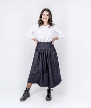 Abundance Denim Skirt - Blueblack