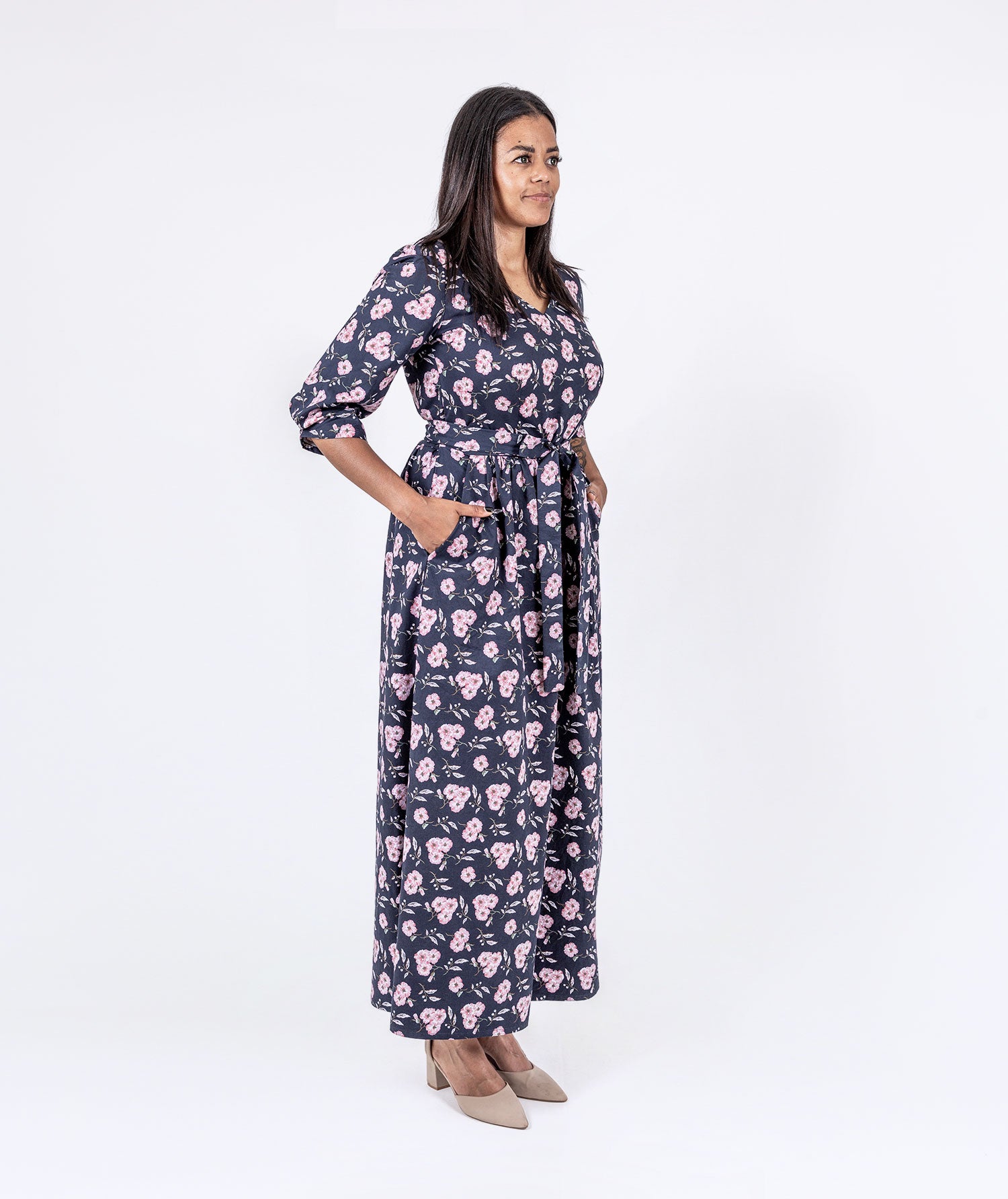 Floral Twill Dress