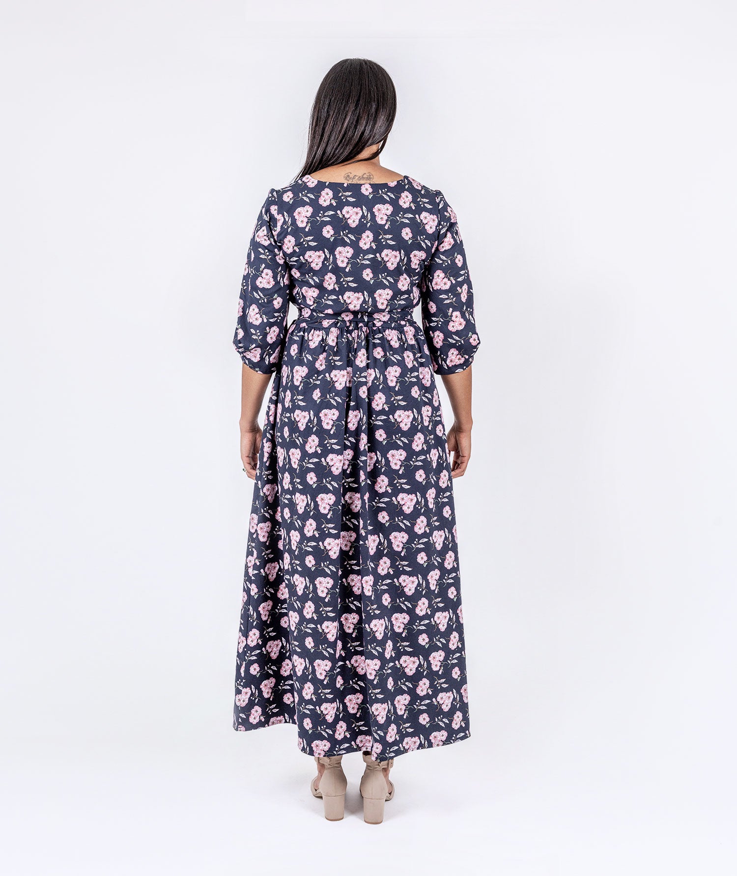 Floral Twill Dress