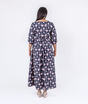 Floral Twill Dress