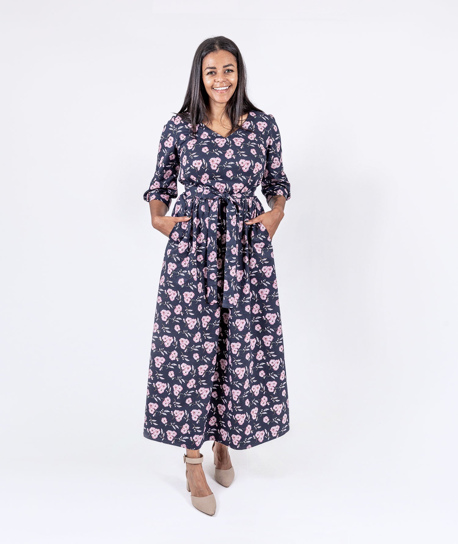 Floral Twill Dress