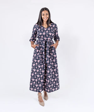 Floral Twill Dress